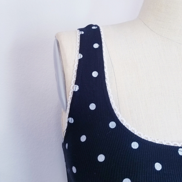 NEW Topshop | Crop‎ Polk dot Tank Top 4 - Picture 7 of 13